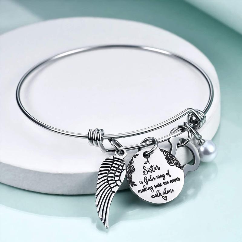 Best Friend Sister Heart Bracelet