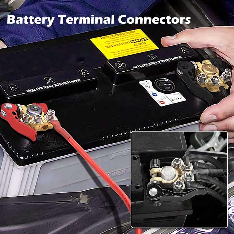 Heavy Duty Auto Battery Clamp Connectors - Luxicro