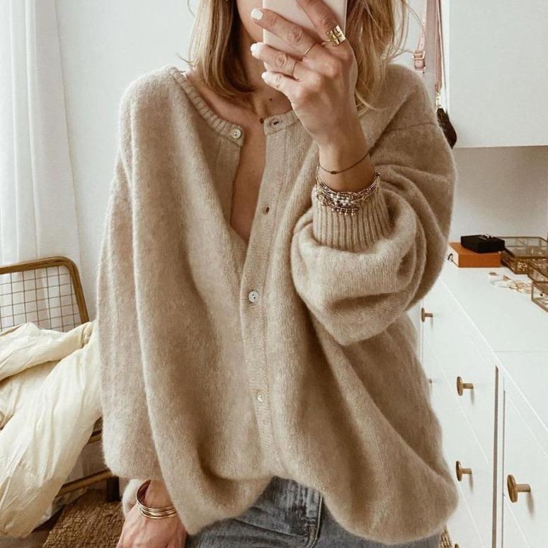 Cozy Womens Open Front Cardigan Sweater - Luxicro