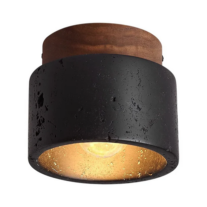 Rustic Rock Inspired Overhead Lamp