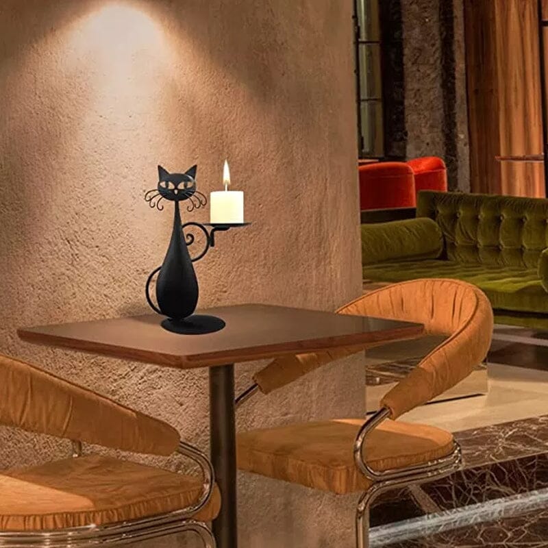 Cute Cat Candle Holder
