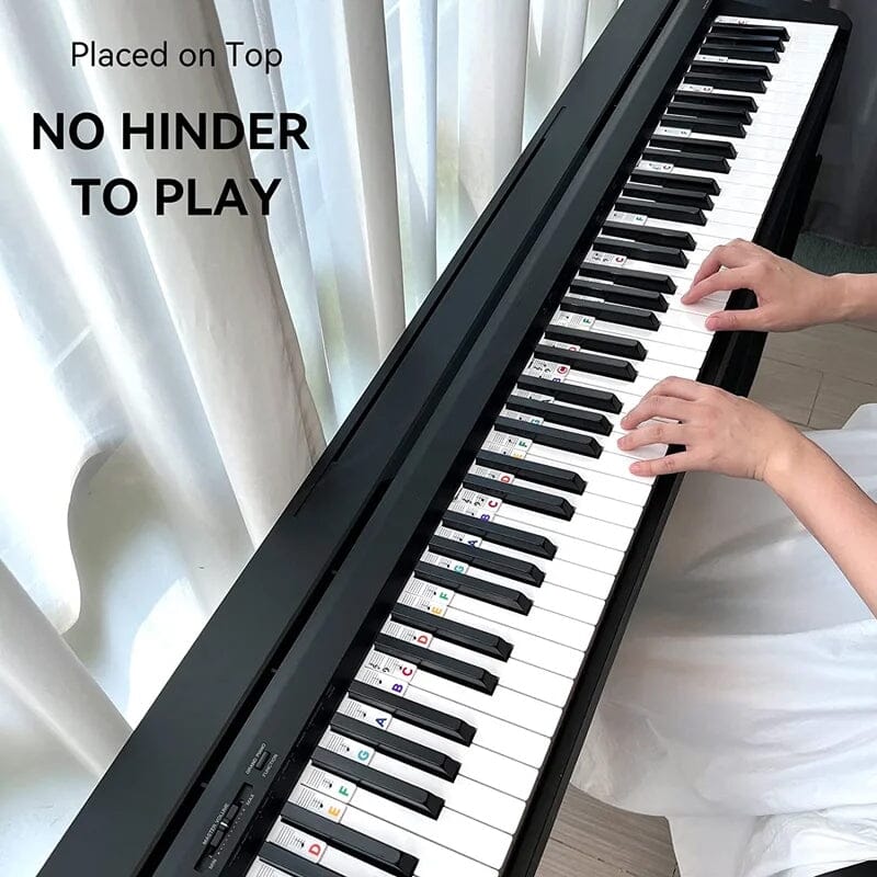 Easy Peel Piano Key Stickers