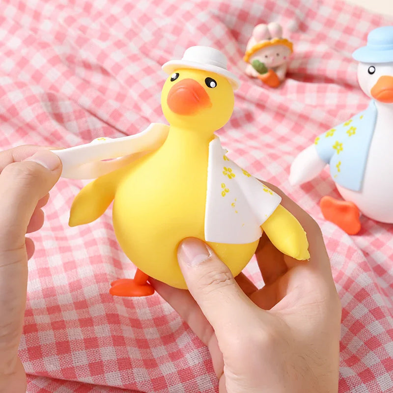 Comical Quacking Rubber Duck Stress Ball