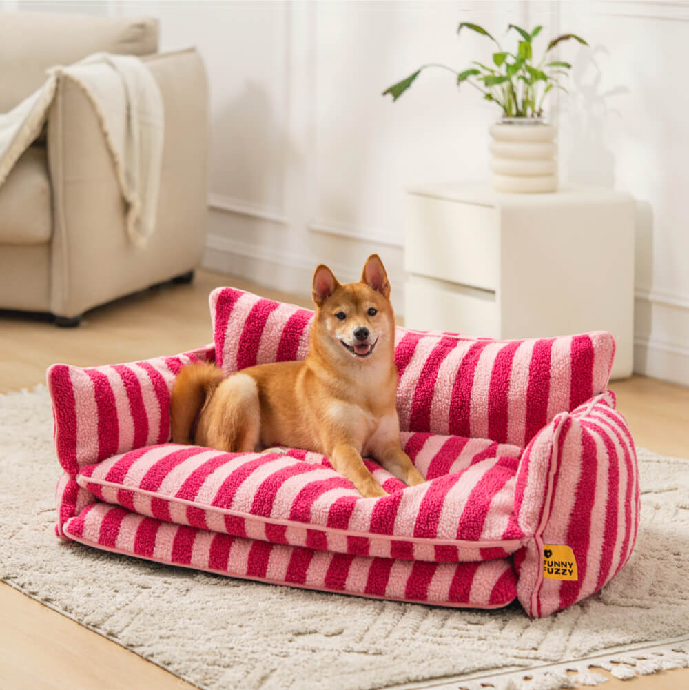 Comfy Plush Pet Double Layer Dog Cat Bed - Luxicro