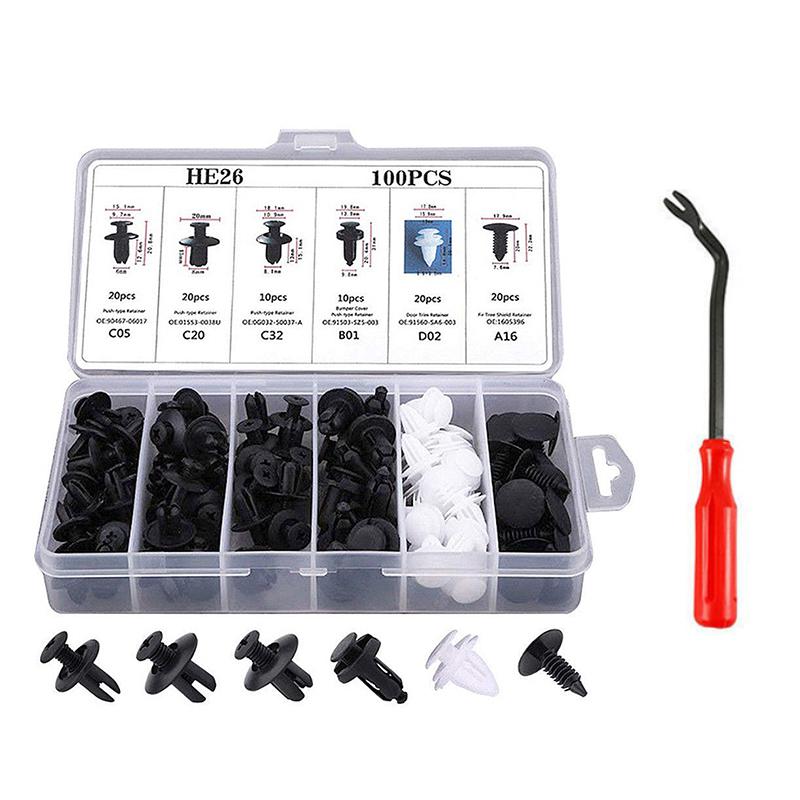 Durable Auto Door Trim Clip Kit - Luxicro