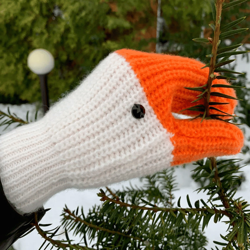 Fun Knit Bird Hand Warmers