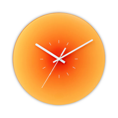 Elegant Circular Glass Wall Timepiece - Luxicro