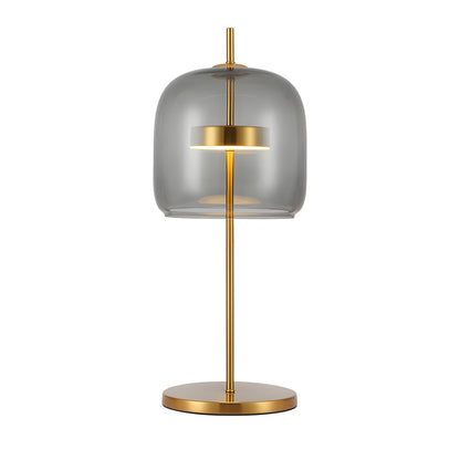 Warm Glow Glass Desk Lamp for Cozy Home Decor