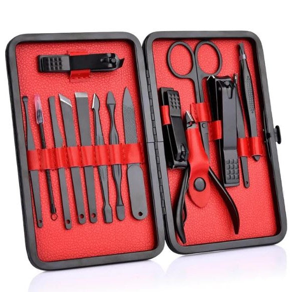 Portable 15pc Nail Care Kit With Storage Case - Luxicro