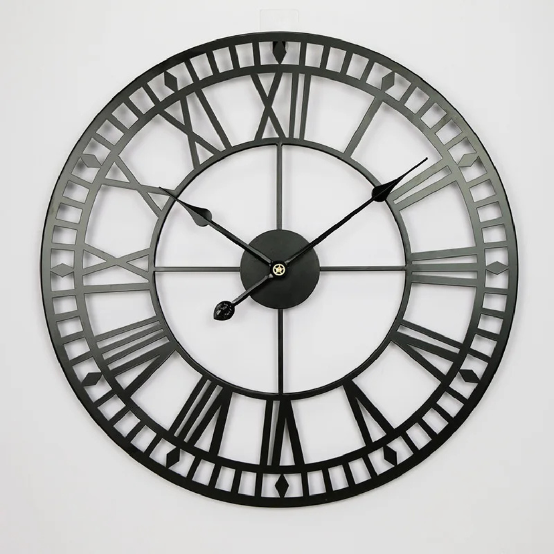Classic Round Wall Clock For Living Room - Luxicro