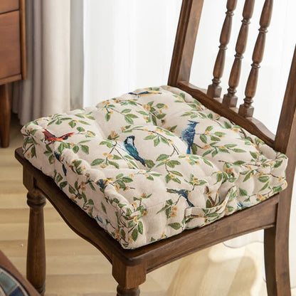 Vibrant Garden Bird Throw Pillow