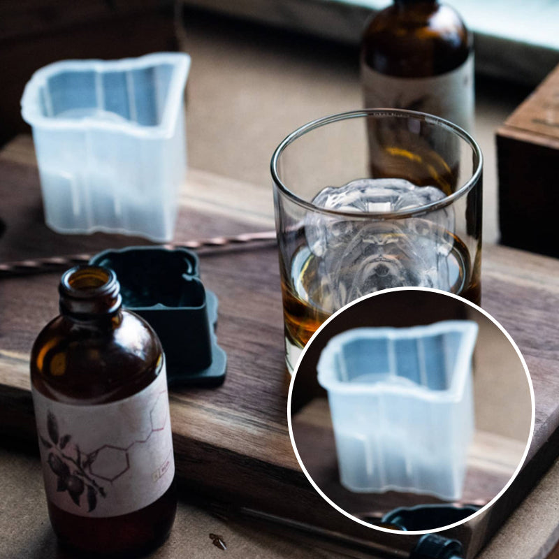 Colorful Dog Shaped Ice Cube Tray