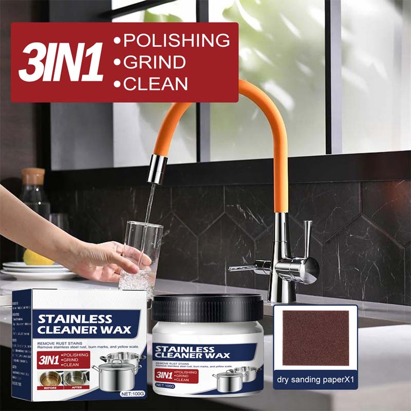 Powerful Steel Cleaning Wax Paste