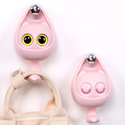 Colorful Kitty Coat Hooks
