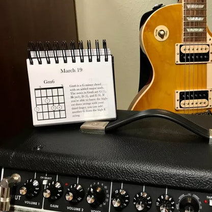 Monthly Music Chord Poster Calendar