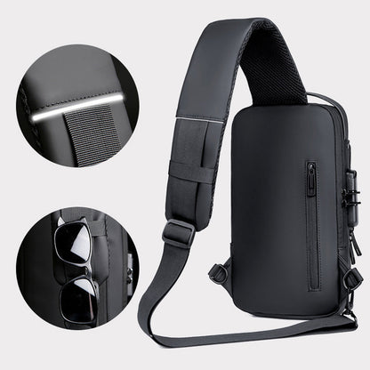 Secure Water Resistant Travel Sling Backpack