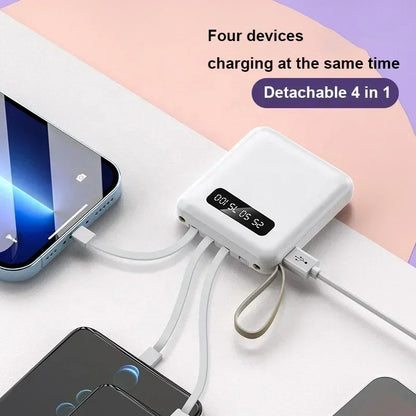 Portable 4-in-1 Quick Charge Power Bank