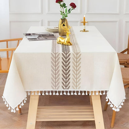Beautiful Floral Embroidered Tablecloth - Luxicro