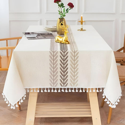 Beautiful Floral Embroidered Tablecloth - Luxicro