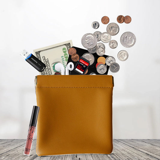 Authentic Leather Mens Money Clip Wallet - Luxicro