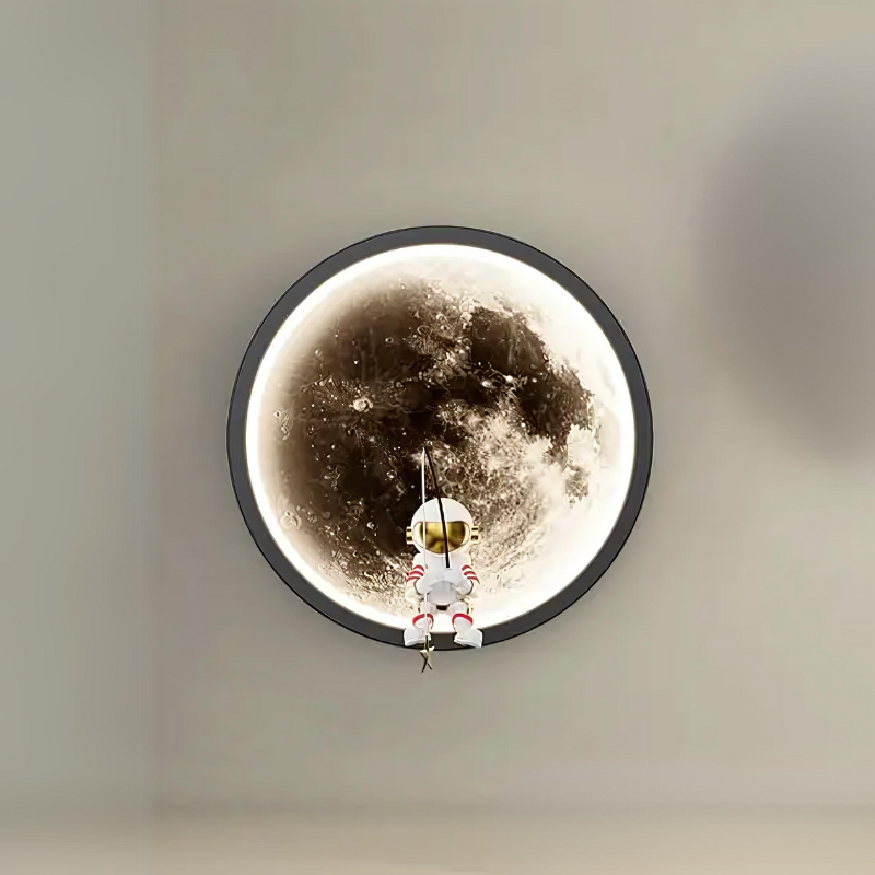 Cosmic LED Moon Wall Lamp With Soft Glow