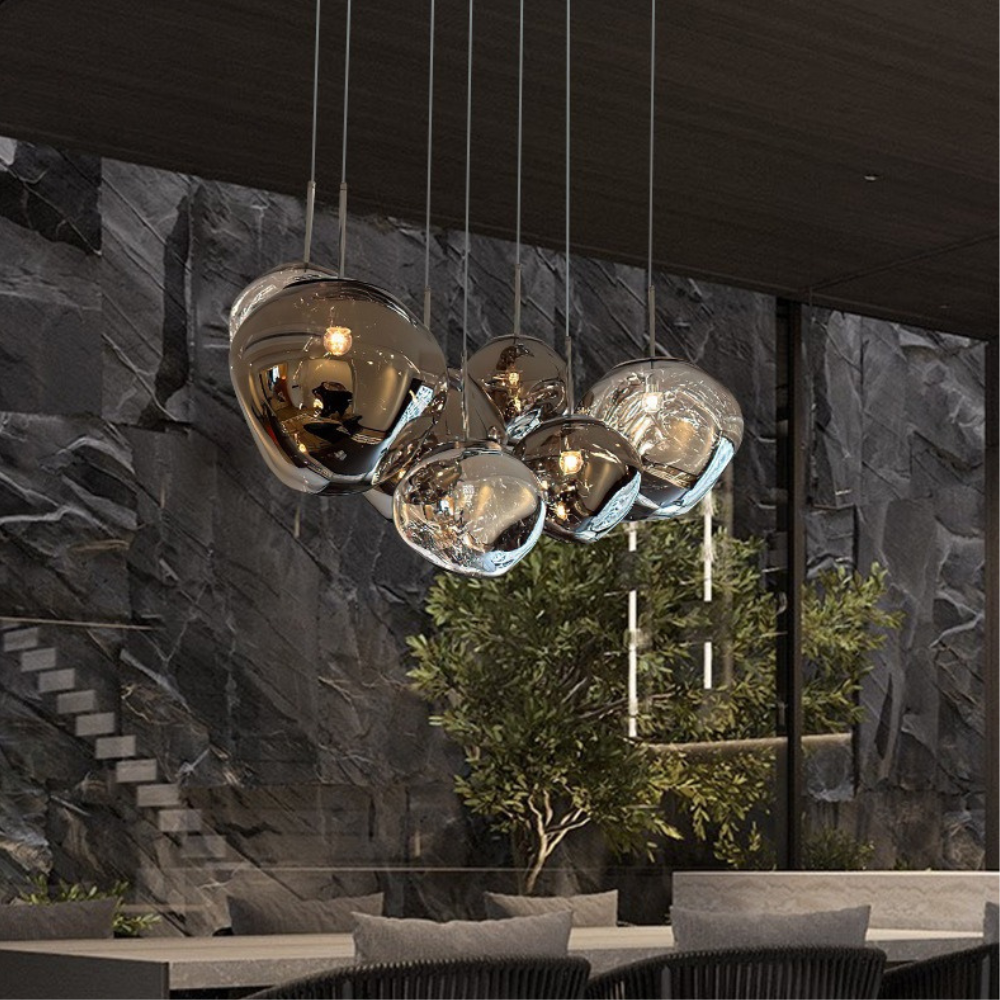 Colorful Glass Pendant Oil Lamp - Luxicro