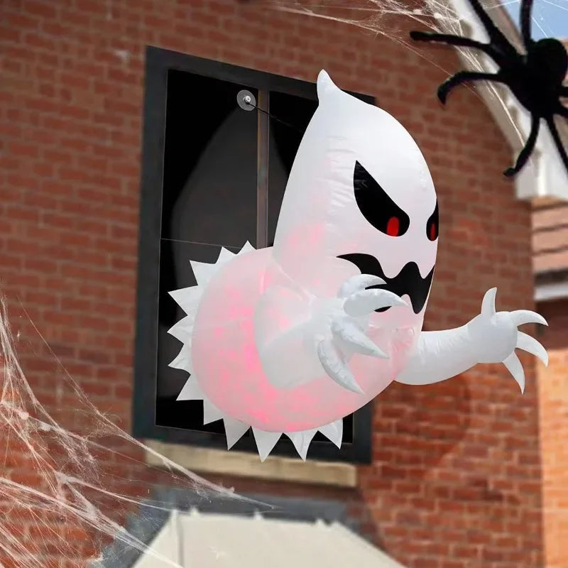 Spooky 5ft Airblown Ghost Yard Decor - Luxicro