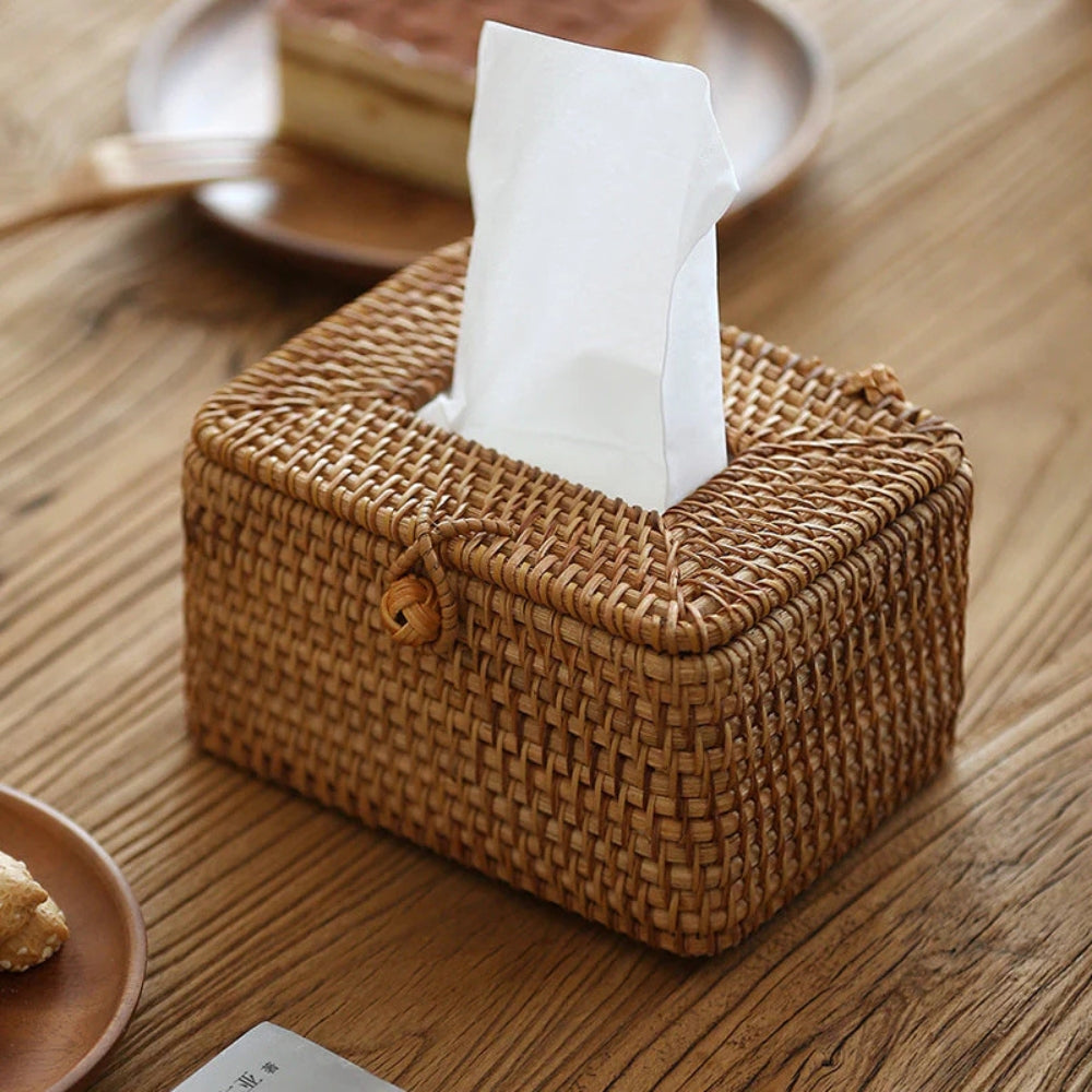 Natural Woven Paper Box - Luxicro