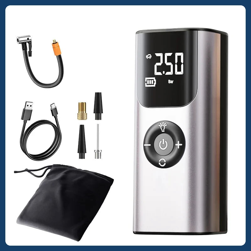Portable Compact Car Tire Inflator Pump
