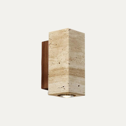 Simple White Wall Sconce Light - Round Square Design