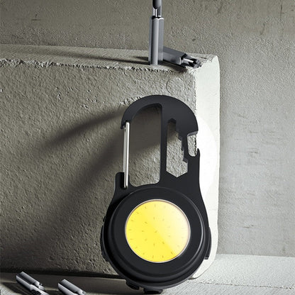 Compact Keychain LED Torch with Tools