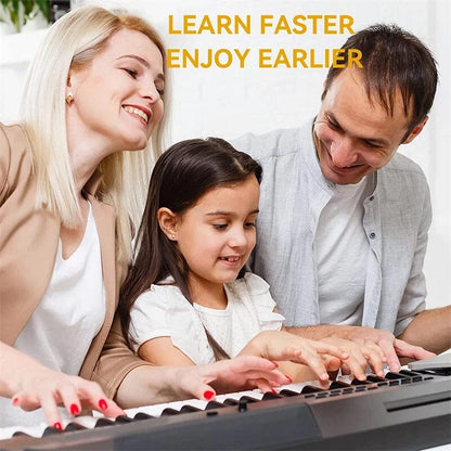 Easy Peel Piano Key Stickers