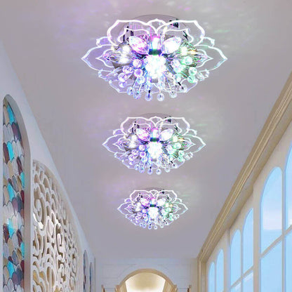 Vibrant Flower Pattern LED Ceiling Light