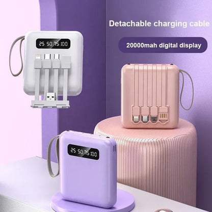 Portable 4-in-1 Quick Charge Power Bank