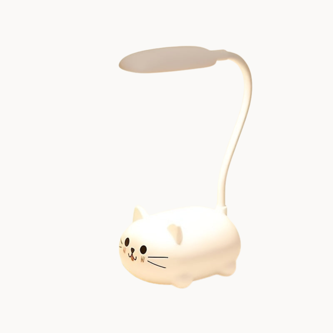 Fun Cat USB Desk Lamp with Bright Reading Light - Luxicro