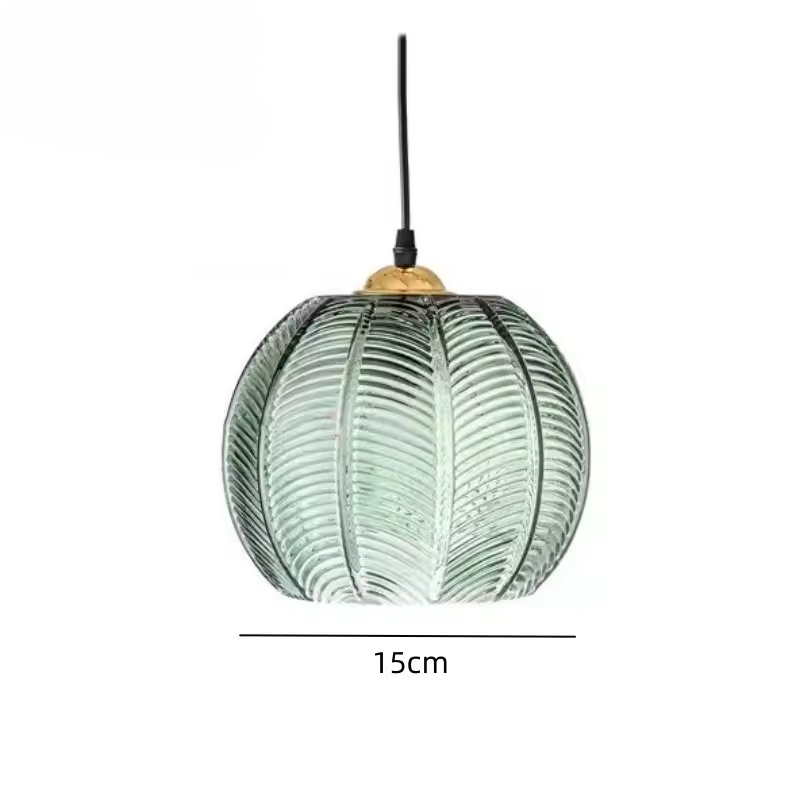 Stylish Green Glass Hanging Light Fixture - Luxicro