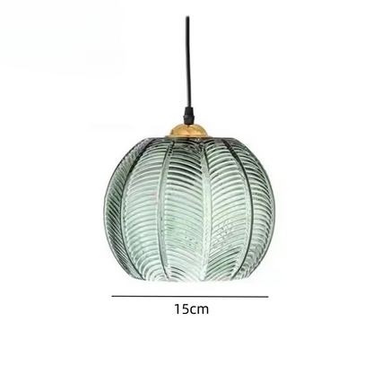 Stylish Green Glass Hanging Light Fixture - Luxicro