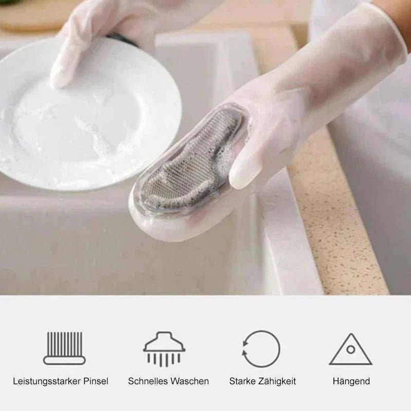 Practical Reusable Silicone Cleaning Gloves