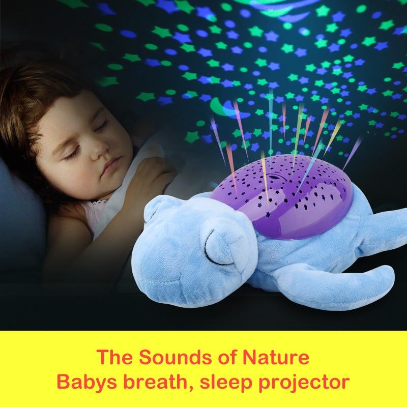 Cuddly Night Light Plush Toy with Music and Star Projector