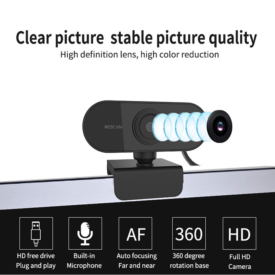 Full HD Laptop Webcam - High Definition PC Camera
