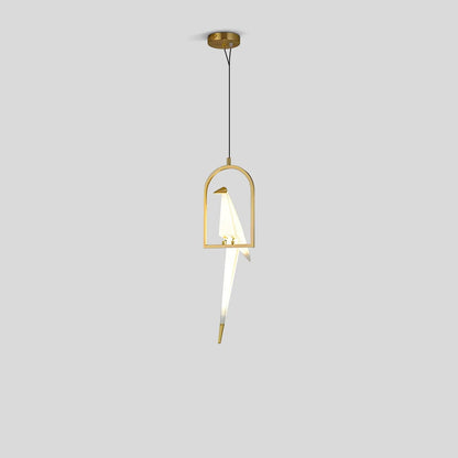 Delicate White Bird Pendant Light Fixture