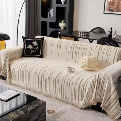 Plush Waterfall Couch Slipcover