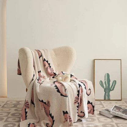 Coastal Ocean Sea Horse Blanket