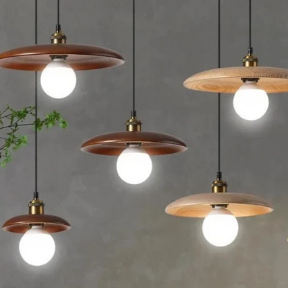 Rustic Wood Hanging Ceiling Light