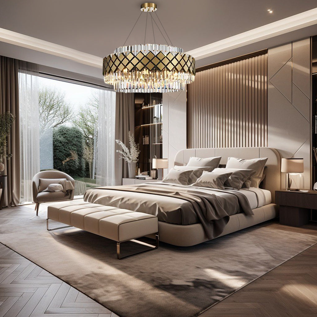 Elegant Glass Pendant Lamp in Sleek Chrome Finish - Luxicro