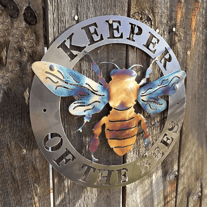 Rustic Honey Bee Iron Wall Decor