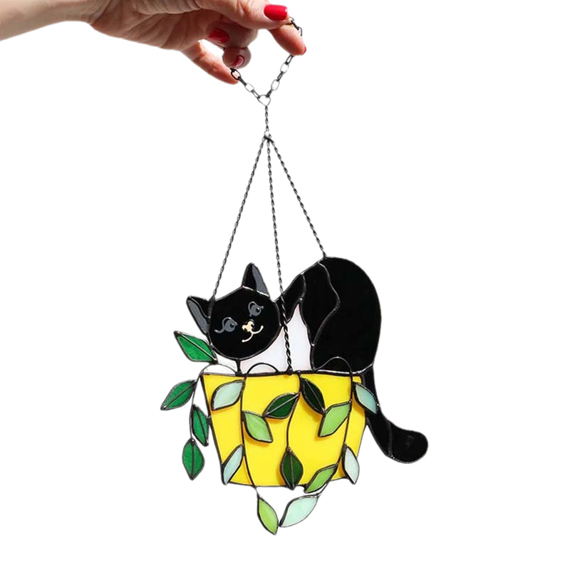 Vibrant Kitty Glass Window Cling