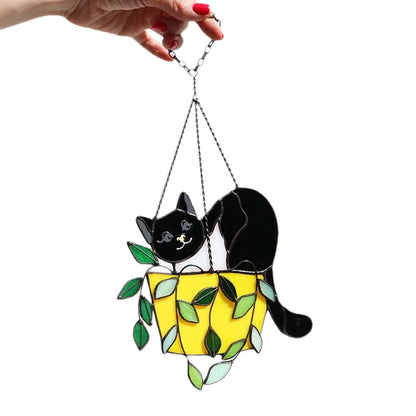 Vibrant Kitty Glass Window Cling