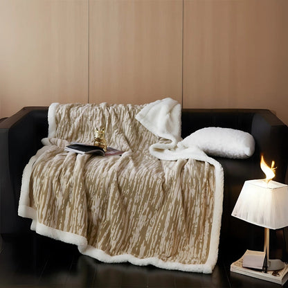 Cozy Woodland Plush Throw Blanket - Luxicro