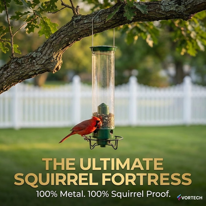 Squirrel Proof Bird Feeder with Weight Activated Guard